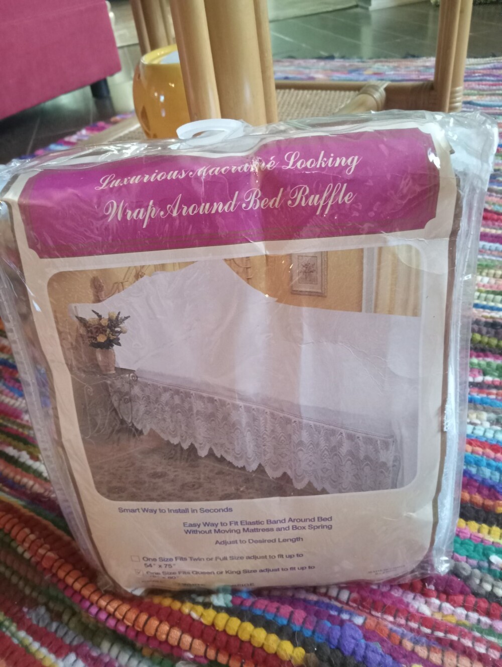 Lux Macame Looking Bedskirt